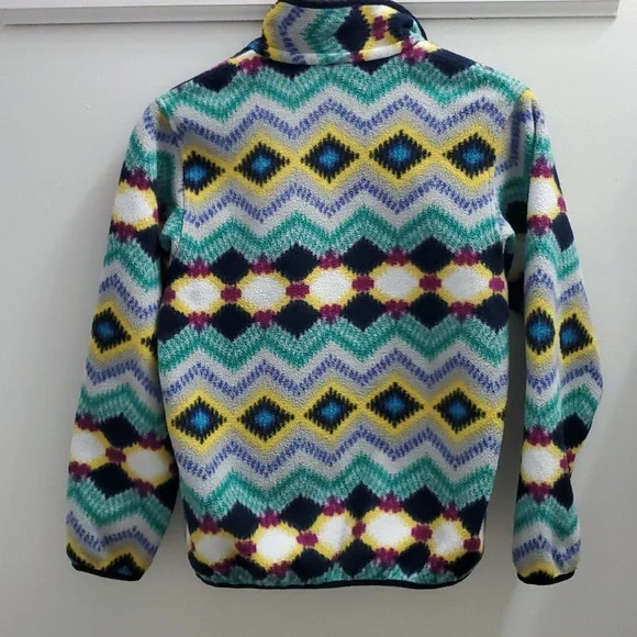 Patagonia Timber Twist Aztec Fleece XS T snap - Picture 7 of 9